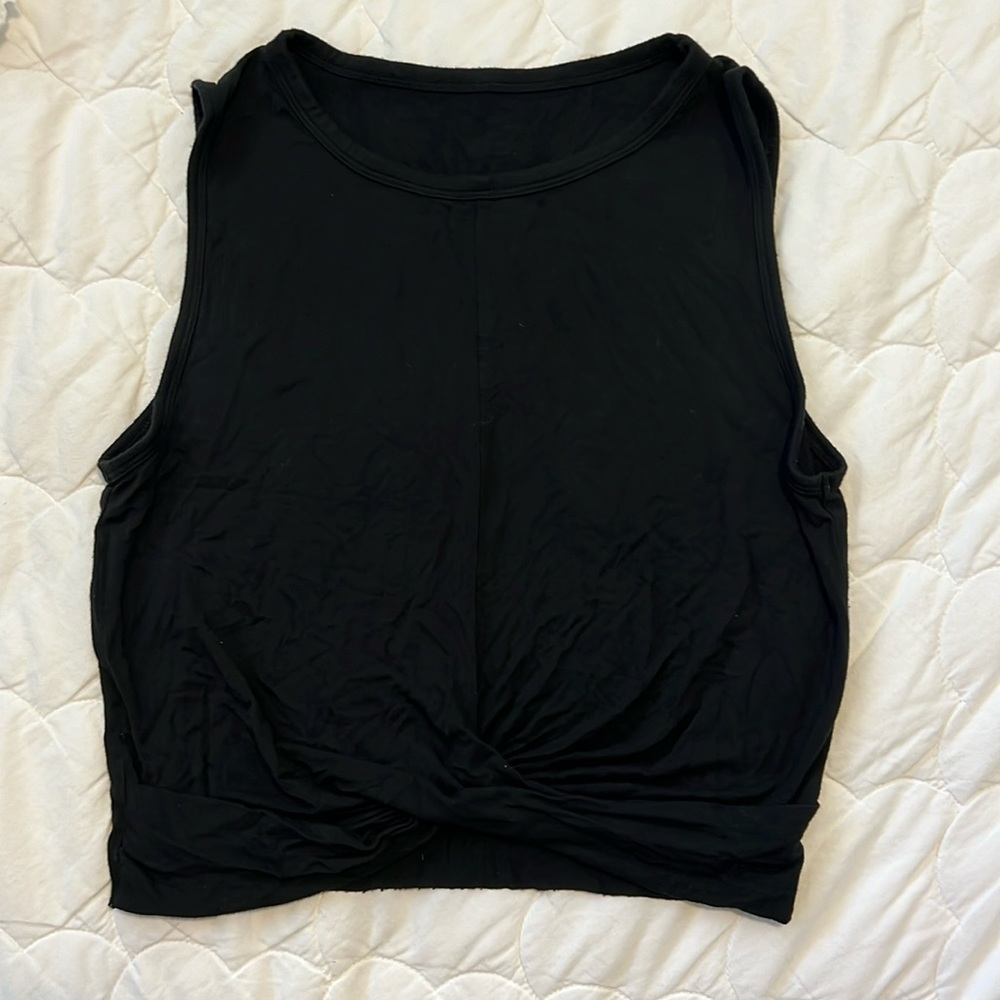 Alo yoga Cover Tank in Black, Small